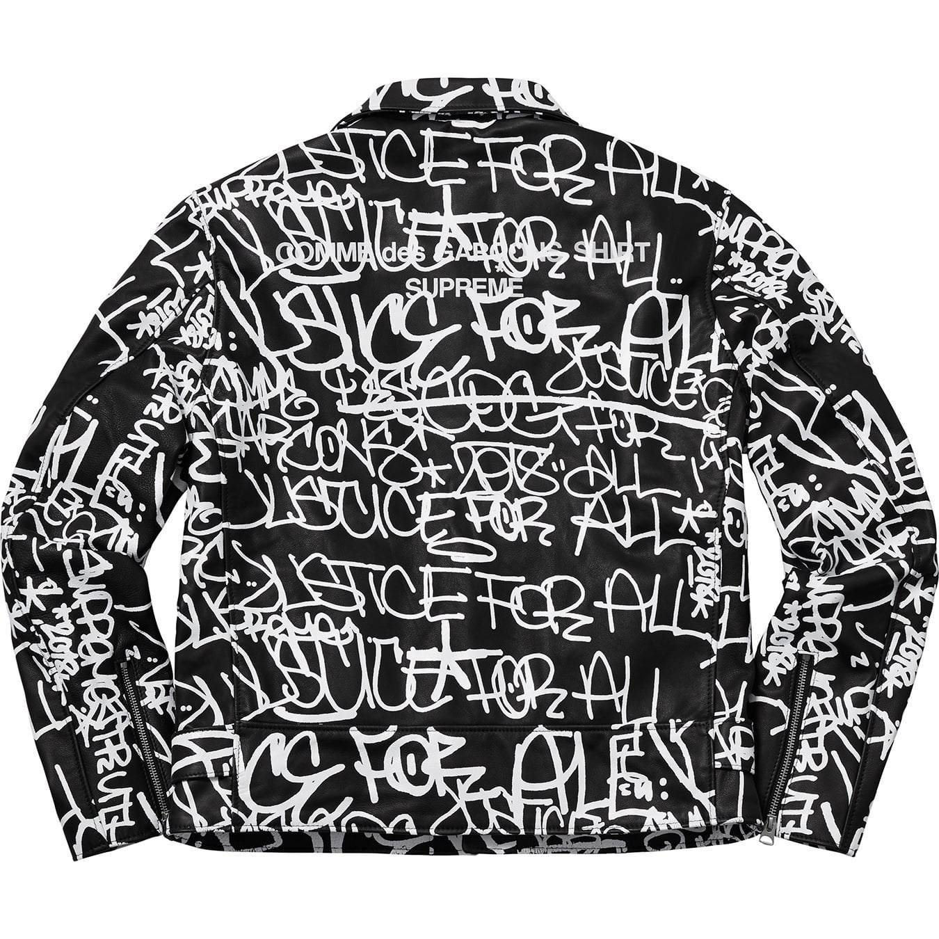Supreme®/Comme des Garçons SHIRT® Schott® Painted Perfecto Leather Jacket view 4
